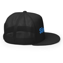 Load image into Gallery viewer, Gorra tipo trucker bordad azul