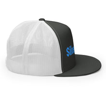 Load image into Gallery viewer, Gorra tipo trucker bordad azul