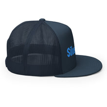 Load image into Gallery viewer, Gorra tipo trucker bordad azul