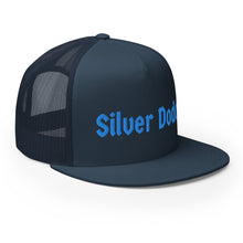 Load image into Gallery viewer, Gorra tipo trucker bordad azul