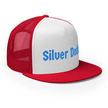 Load image into Gallery viewer, Gorra tipo trucker bordad azul