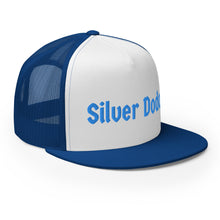 Load image into Gallery viewer, Gorra tipo trucker bordad azul