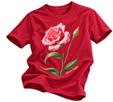 Cargar imagen en el visor de la galería, Camiseta gruesa teñida unisex Rose Éoile star