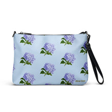 Load image into Gallery viewer, Bolso con correa Hortensias azul