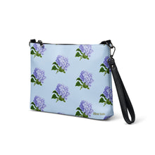Load image into Gallery viewer, Bolso con correa Hortensias azul