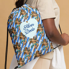 Load image into Gallery viewer, Mochila con cordones Deleite azul Celestial