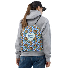 Load image into Gallery viewer, Mochila con cordones Deleite azul Celestial