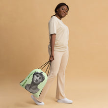 Load image into Gallery viewer, Mochila con cordones David verde