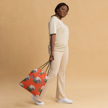 Load image into Gallery viewer, Mochila con cordones Obdulia naranja