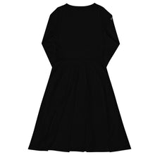 Load image into Gallery viewer, Vestido midi con manga larga negro