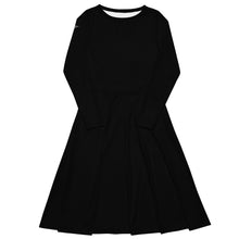 Load image into Gallery viewer, Vestido midi con manga larga negro