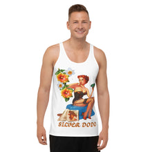 Load image into Gallery viewer, Camiseta de tirantes unisex Magnolia blanco