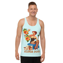 Load image into Gallery viewer, Camiseta de tirantes unisex cyan ligero