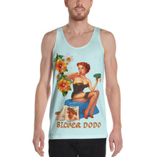 Load image into Gallery viewer, Camiseta de tirantes unisex cyan ligero