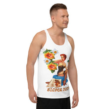 Load image into Gallery viewer, Camiseta de tirantes unisex Magnolia blanco