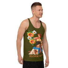 Load image into Gallery viewer, Camiseta de tirantes unisex Magnolia verde karaka