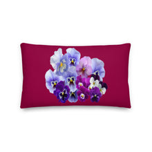 Load image into Gallery viewer, Cojín premium Lora burgundi star