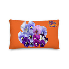 Load image into Gallery viewer, Cojín premium Lora naranja star