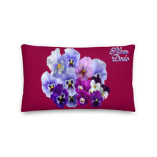 Load image into Gallery viewer, Cojín premium Lora burgundi star