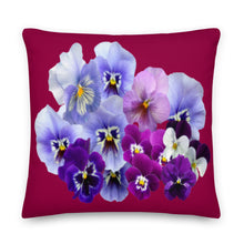 Load image into Gallery viewer, Cojín premium Lora burgundi star