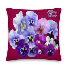 Load image into Gallery viewer, Cojín premium Lora burgundi star