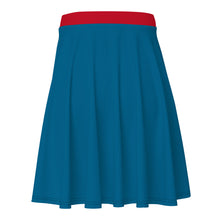 Load image into Gallery viewer, Falda skater cerulean (cinturilla roja)