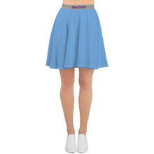 Load image into Gallery viewer, Falda skater jordy azul (cinturilla gris)