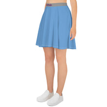 Load image into Gallery viewer, Falda skater jordy azul (cinturilla gris)