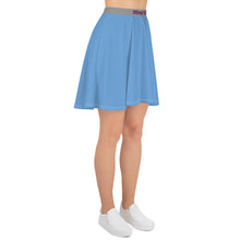 Load image into Gallery viewer, Falda skater jordy azul (cinturilla gris)