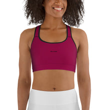 Load image into Gallery viewer, Sujetador deportivo burgundy 2 basic