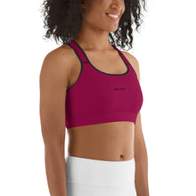Load image into Gallery viewer, Sujetador deportivo burgundy 2 basic