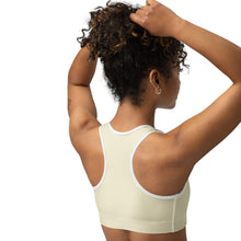 Load image into Gallery viewer, Sujetador deportivo apricot white basic