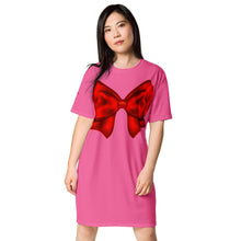 Load image into Gallery viewer, Vestido camiseta Zinerva rosa fab