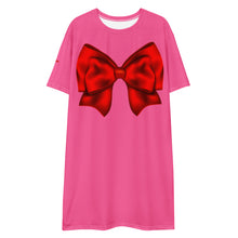 Load image into Gallery viewer, Vestido camiseta Zinerva rosa fab