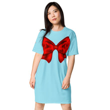 Load image into Gallery viewer, Vestido camiseta Zinerva azul fab