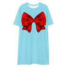 Load image into Gallery viewer, Vestido camiseta Zinerva azul fab