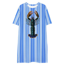 Load image into Gallery viewer, Vestido camiseta Geovanna rayas fab