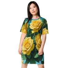 Load image into Gallery viewer, Vestido camiseta Golden Bloom star fab