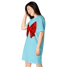 Load image into Gallery viewer, Vestido camiseta Zinerva azul fab