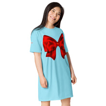 Load image into Gallery viewer, Vestido camiseta Zinerva azul fab