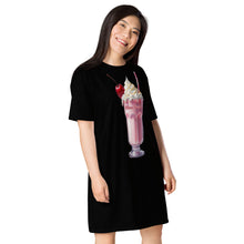 Load image into Gallery viewer, Vestido camiseta Maira negro Perfecto fab