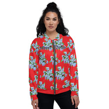 Load image into Gallery viewer, Chaqueta bomber unisex Xenia Idara rojo