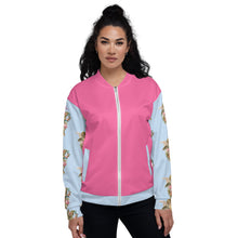 Load image into Gallery viewer, Chaqueta bomber all over unisex Euforia rosa chicle Celestial
