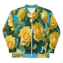 Cargar imagen en el visor de la galería, Chaqueta bomber unisex Golden Bloom
