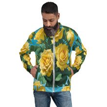 Cargar imagen en el visor de la galería, Chaqueta bomber unisex Golden Bloom