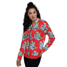 Load image into Gallery viewer, Chaqueta bomber unisex Xenia Idara rojo