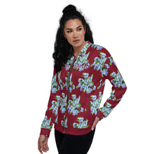 Load image into Gallery viewer, Chaqueta bomber  unisex Xenia Idara burdeos