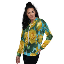Cargar imagen en el visor de la galería, Chaqueta bomber unisex Golden Bloom
