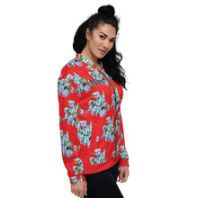 Load image into Gallery viewer, Chaqueta bomber unisex Xenia Idara rojo