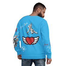 Load image into Gallery viewer, Sudadera unisex Lyra azul cielo profundo